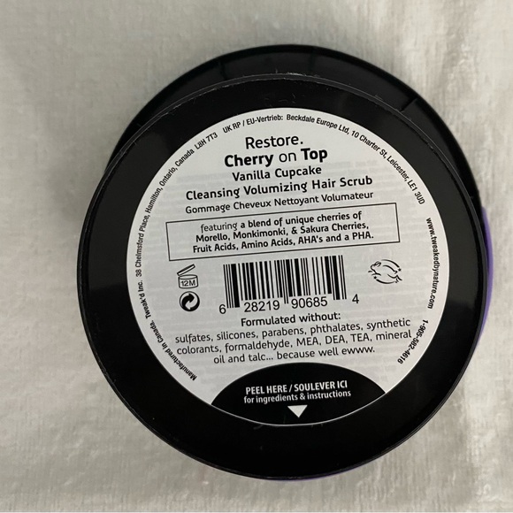 Tweak'd by Nature Restore Cherry on Top Cleansing Treatment Masque 16oz sealed - Picture 5 of 6
